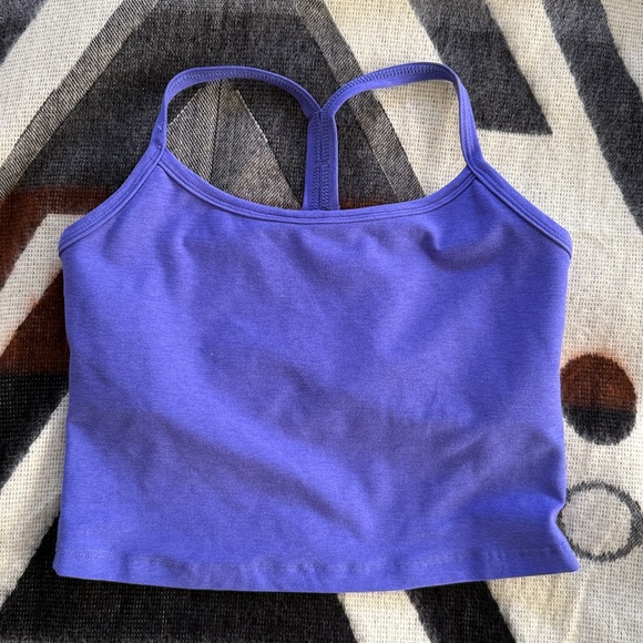 Spacedye Slim Racerback Cropped Tank - Picture 3 of 5